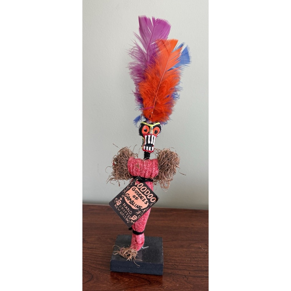 Vintage Voodoo "Goddess Of Gambling" handcrafted New Orleans souvenir